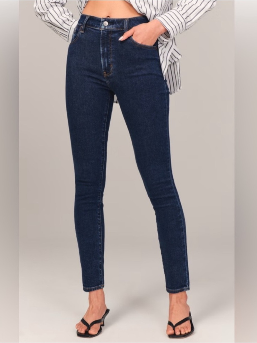 A&F the super skinny high rise jeans